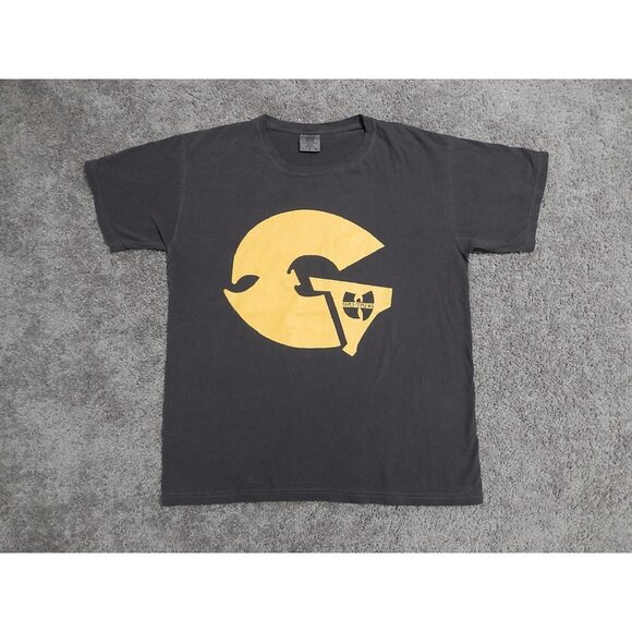 GZA Genius x Wu-Tang Clan retro vintage faded/washed black t-shirt men's sz L - Picture 2 of 8